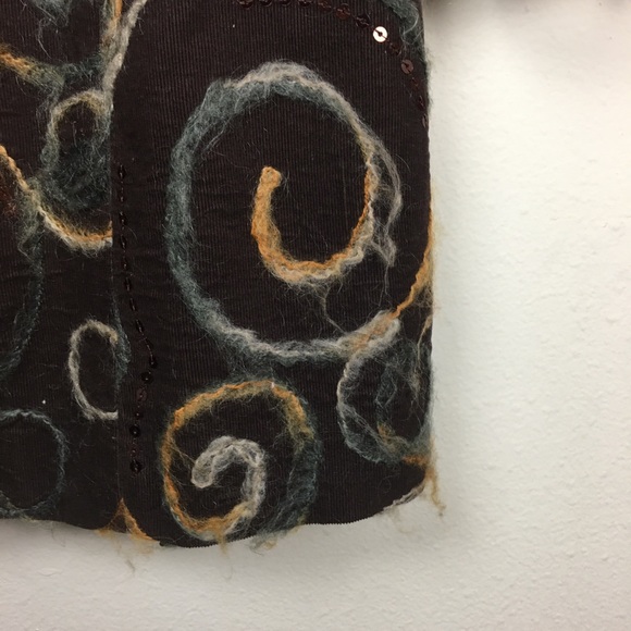 Bentley A Vintage brown Swirl button corduroy coat - Picture 3 of 8